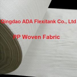 Bahan Baku Fitting Tangki Flexitank Flexibag IBC Tubular PP Woven Fabric Roll Warna Putih ISO9001